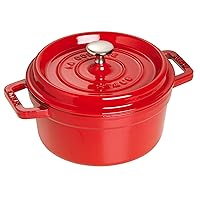 STAUB Casseruola Rotonda, Rosso (Ciliegia)