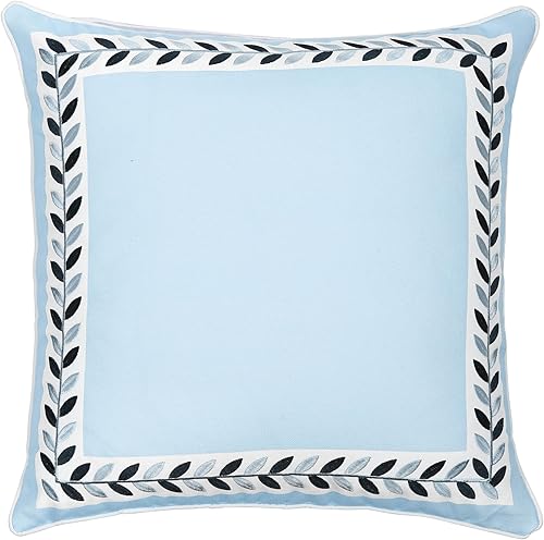 Miniatura 6 de Hofdeco Premium Funda de almohada para patio costero para interiores y exteriores, 20 x 20 pulgadas, repelente al agua para patio trasero, sofá,