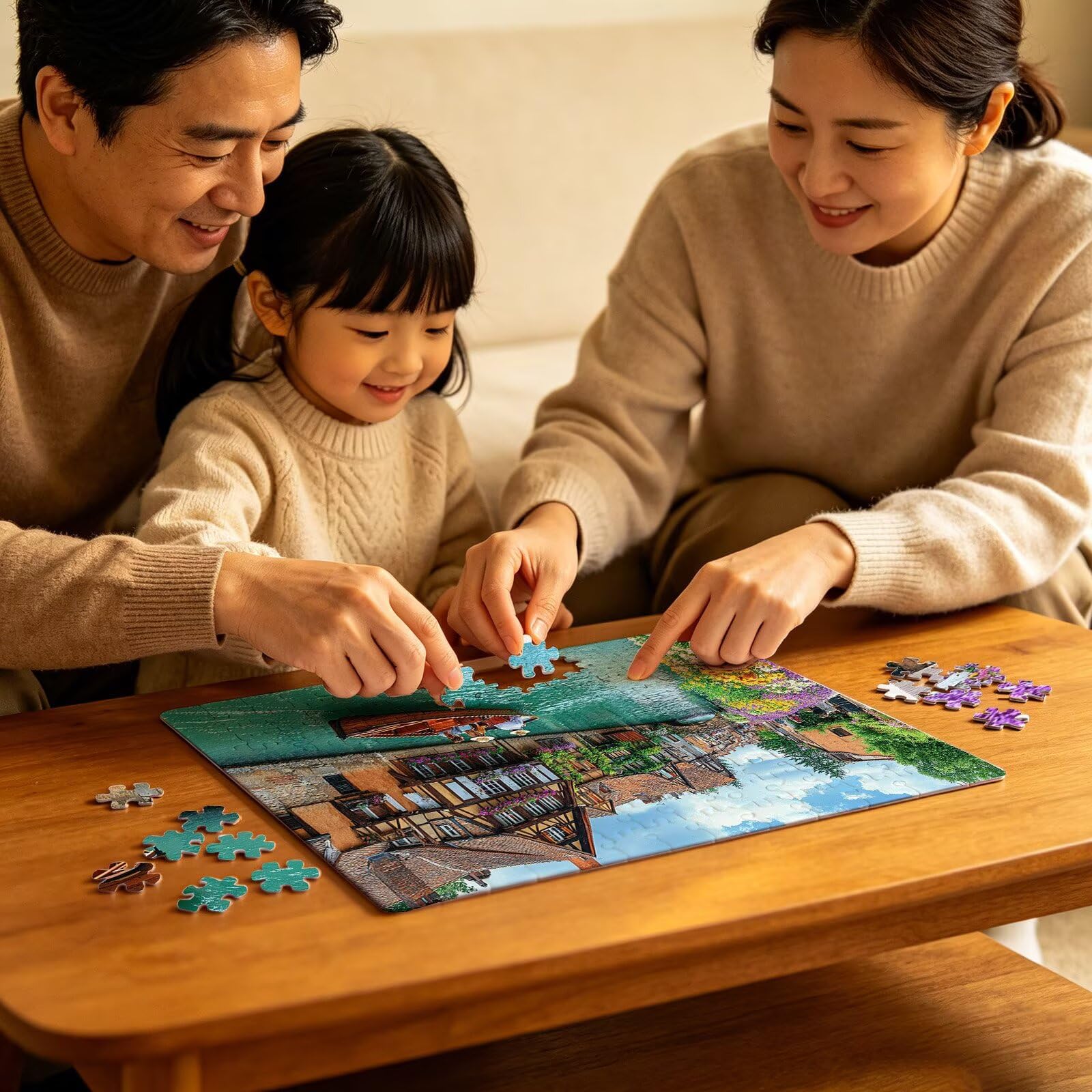 Puzzle 2000 sztuk Wenecja Statek (2), Puzzle 2000 Pièces Challenge Impossible, Puzzle 99,5 x 70,5 cm Duży rozmiar dla dorosłych, rodzinne gry edukacyjne, klasyczne łamigłówki, wystrój domu W3H-324