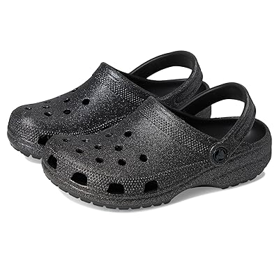 Crocs Classic Clog Glitter Clog Shoes Black Glitter