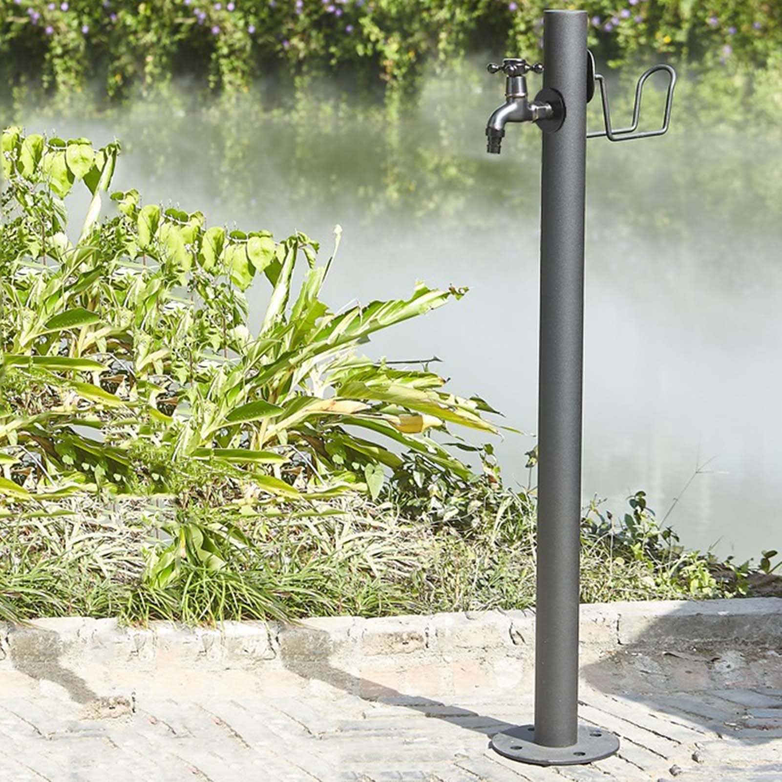 BHGFYXBS Stainless Steel Freestanding Garden Water Column With Faucet - Freeze Crack Vertical Water Column Outdoor Hose Stand For Car Washing And Watering,size_name-13 * 86cm kit A