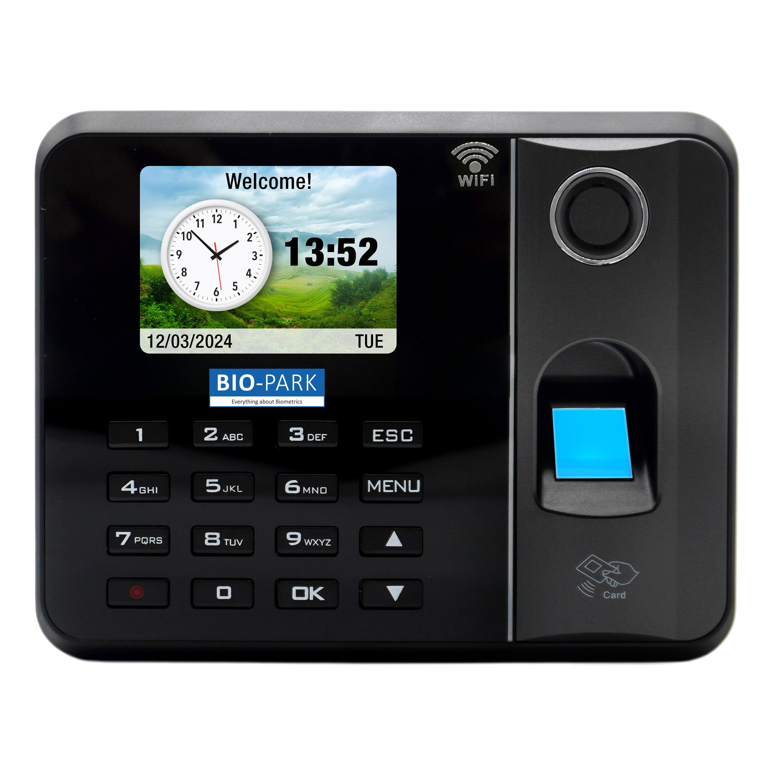 Team Office Bio Park B100 Cloud-Enabled WiFi Biometric Attendance Device | Fingerprint + RFID + Password | 3000 Users | USB Excel Report Supported | Smart Fingerprint Sensor | Wall & Table Mount-image-11
