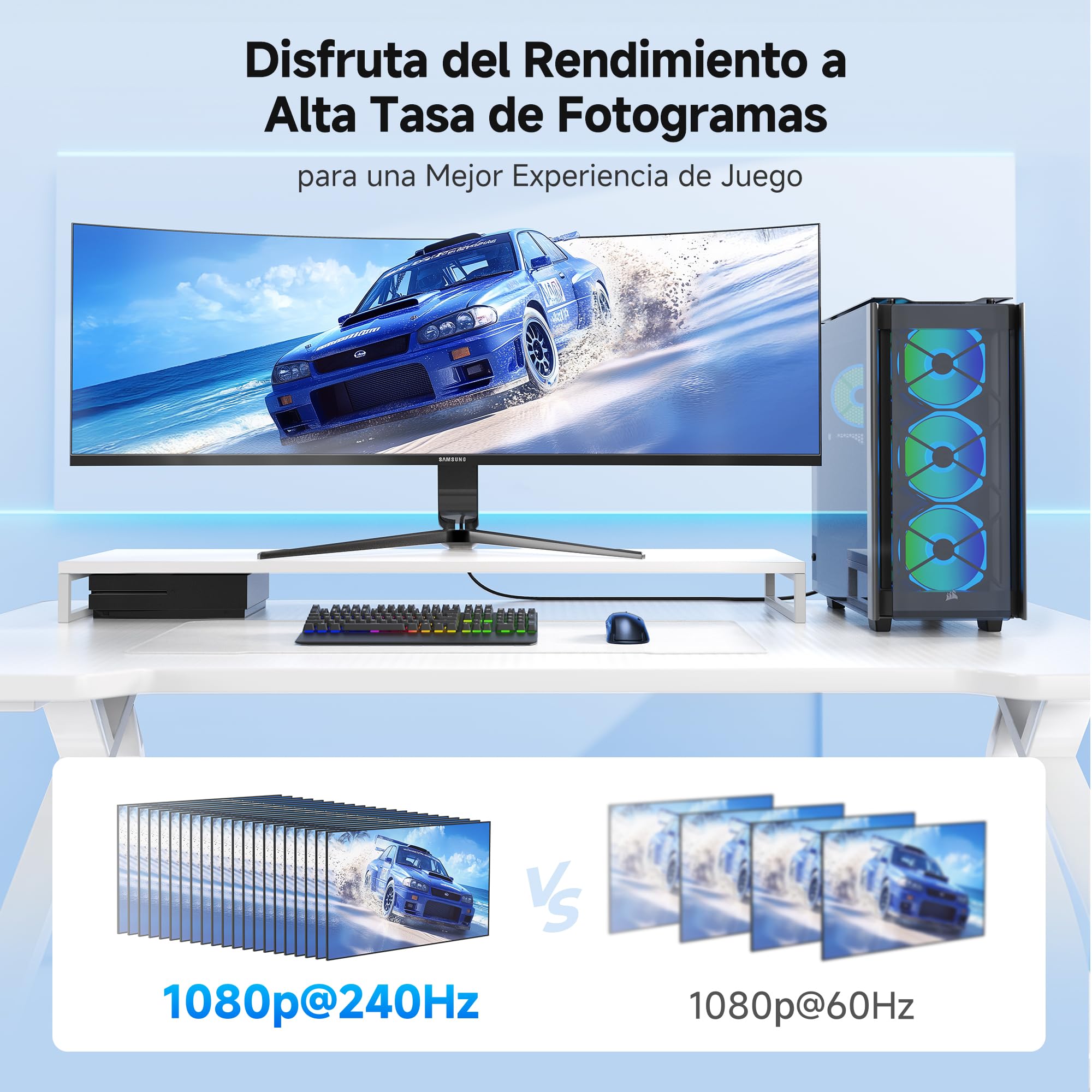 Cable Matters Adaptador DisplayPort a Mini DisplayPort 4K@60Hz - 15 cm