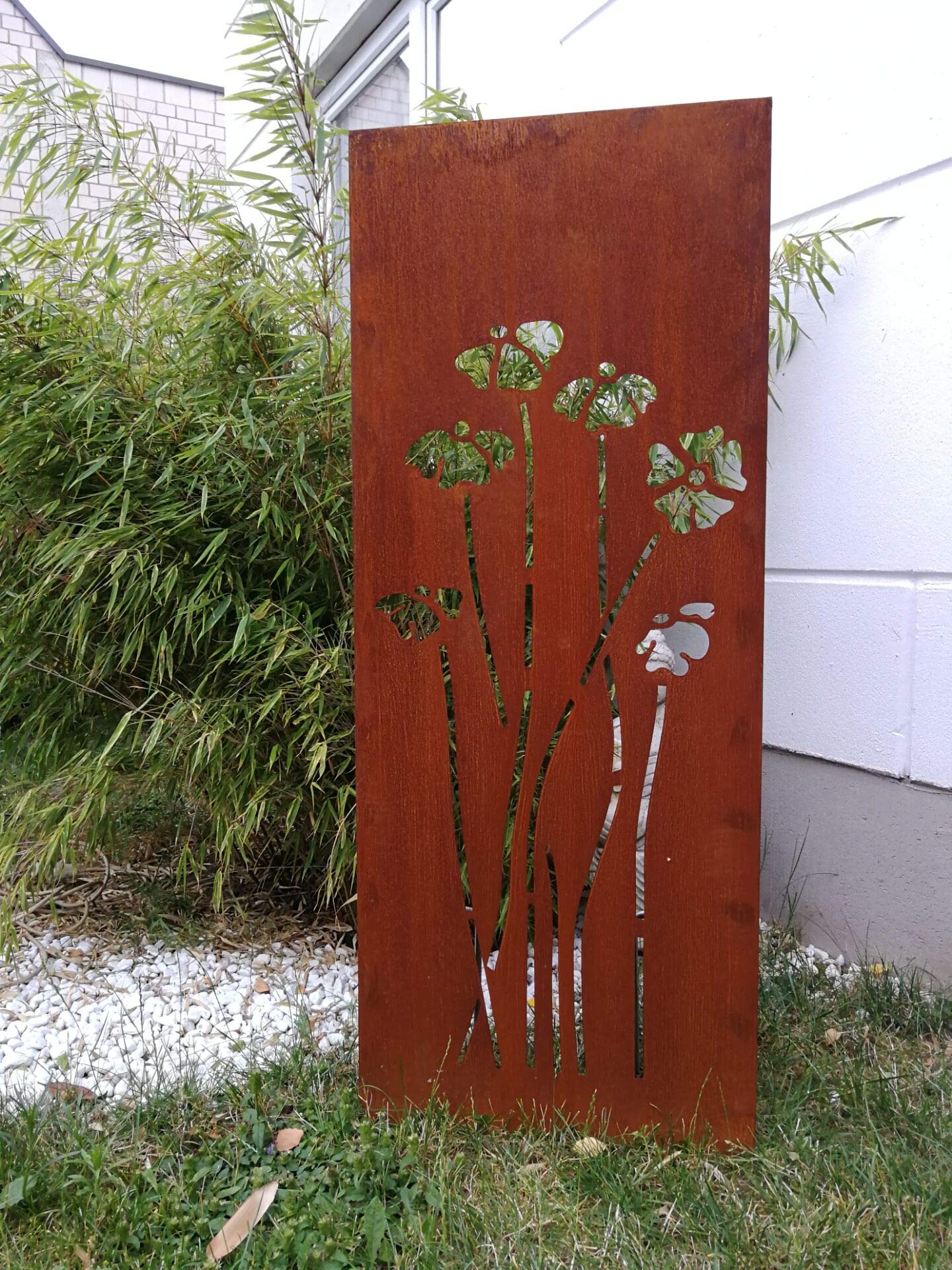 Garten Sichtschutz Aus Metall – Edelrost Design, 150 X 50 Cm, 1 Mm Stark, Rustikale Deko & Zaunersatz