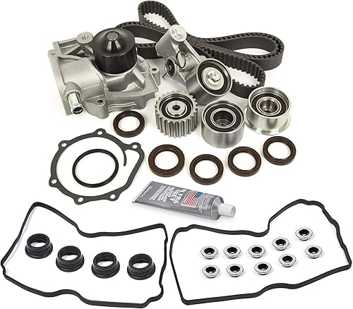 Evergreen TBKVC304 Kit de correa de distribución Junta de bomba de agua para 99-05 Subaru Forester Impreza EJ22 EJ25
