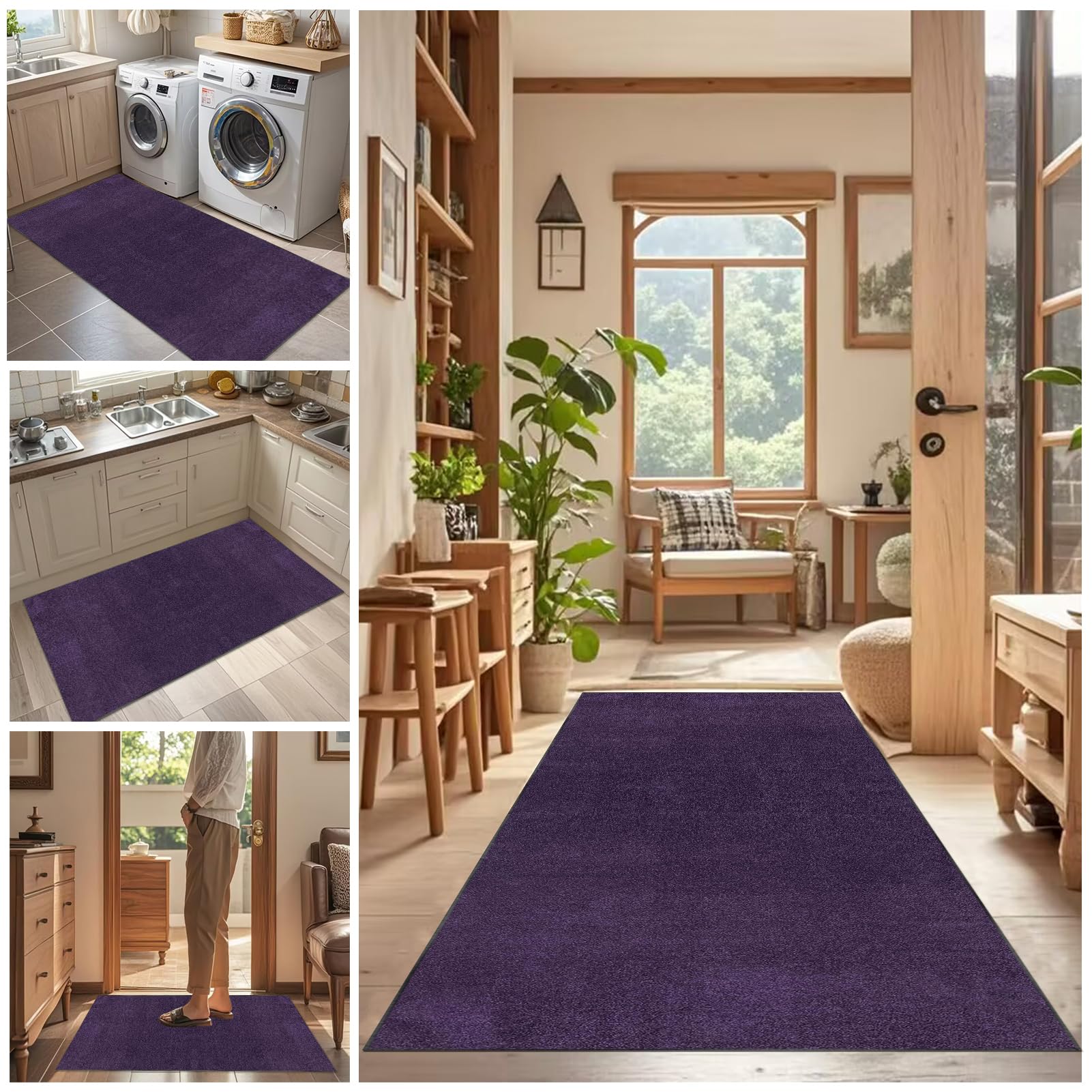 70 x 250 cm Alfombra Antideslizante para Pasillos Alfombra Entrada Casa Larga Alfombra para Cocina, Salon, Dormitorio, Entrada Alfombra de Cocina Lavable Antideslizante