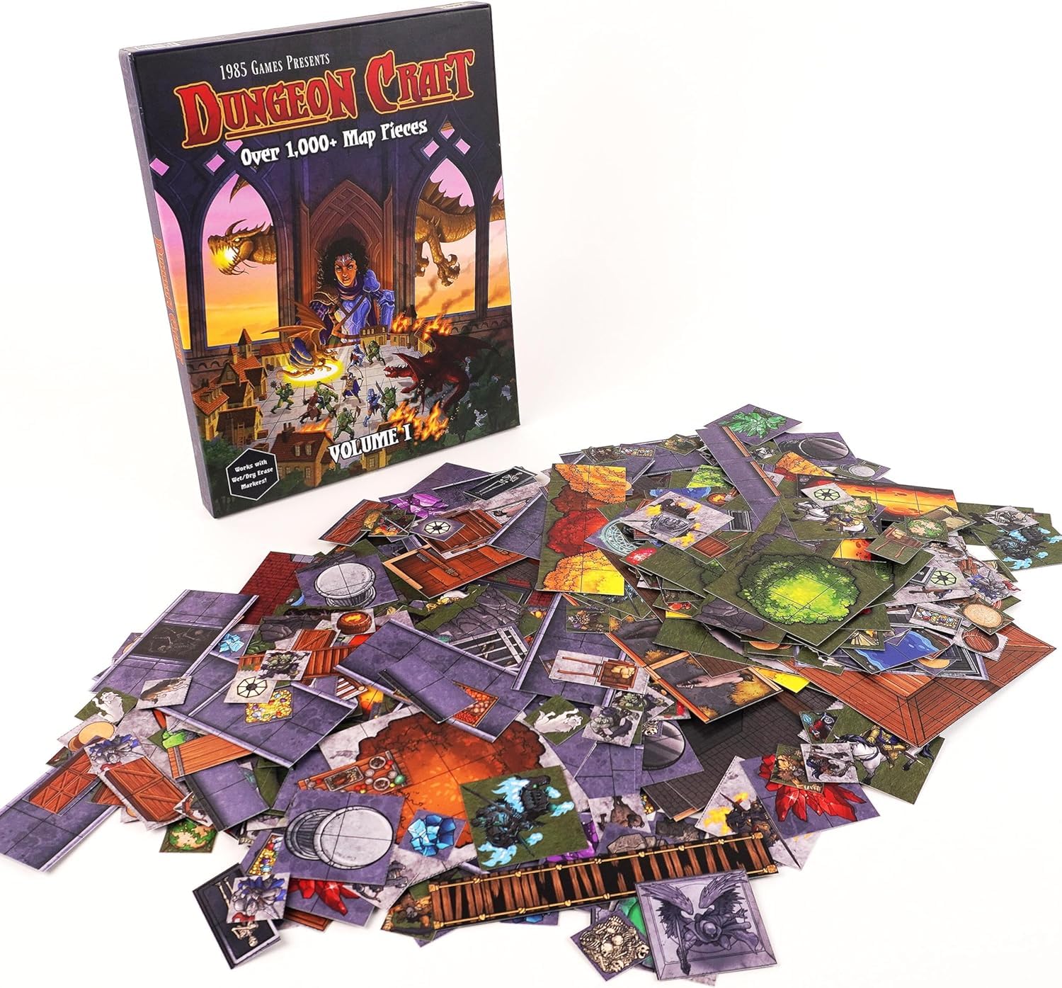 MY DUNGEON CARD & BOOK セット Dungeon Craft Board Game: Volume 1 Loose Leaf Inside a Custom Box