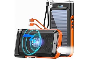 blavor Solar Power Bank Portable Charger 20000mAh