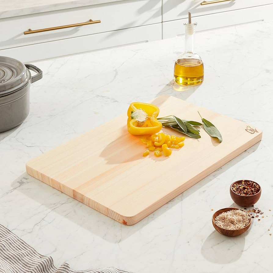【Pet Table Hinoki ~XL~】  No.949 Large Hinoki Cutting Board with Juice Groove