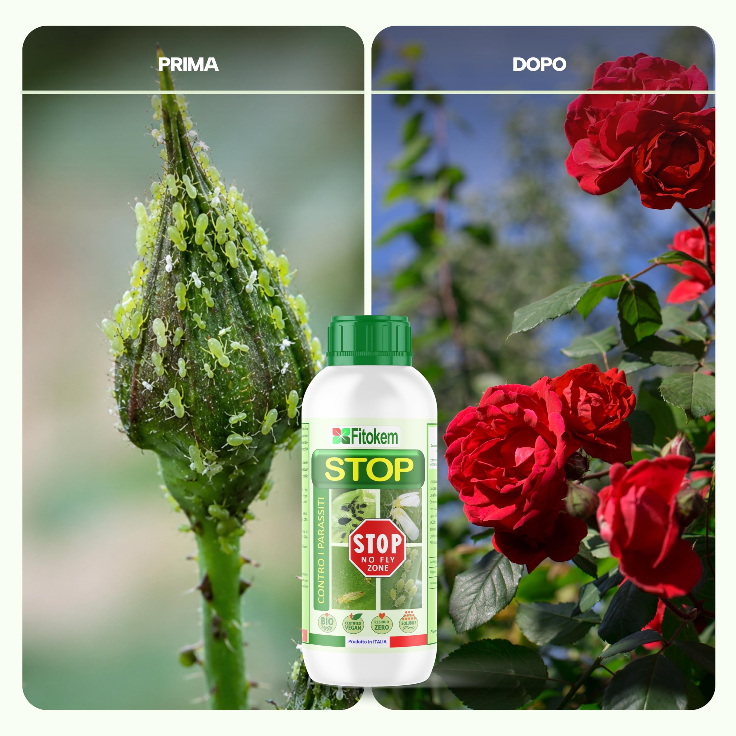 FITOKEM - STOP 1 LT -Corroborante BIO contro insetti e parassiti