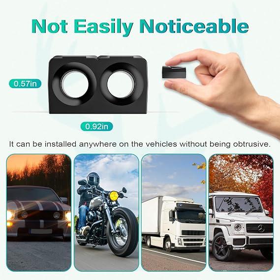 Elook Upgraded Deer Whistles for Car, Save Deer Whistle for Vehicles and Trunks, Double Horn, 4 Pack (Registered Patent)