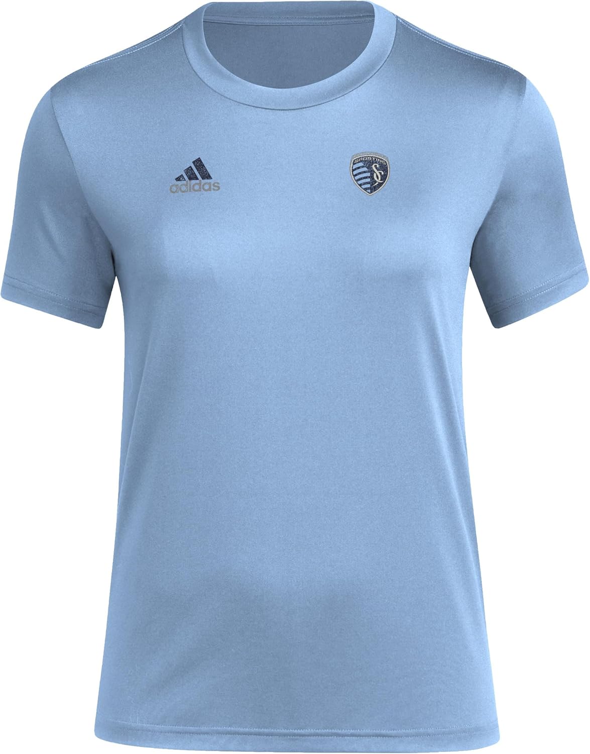 adidas Womens Sporting Kansas City MLS Short Sleeve T-Shirt