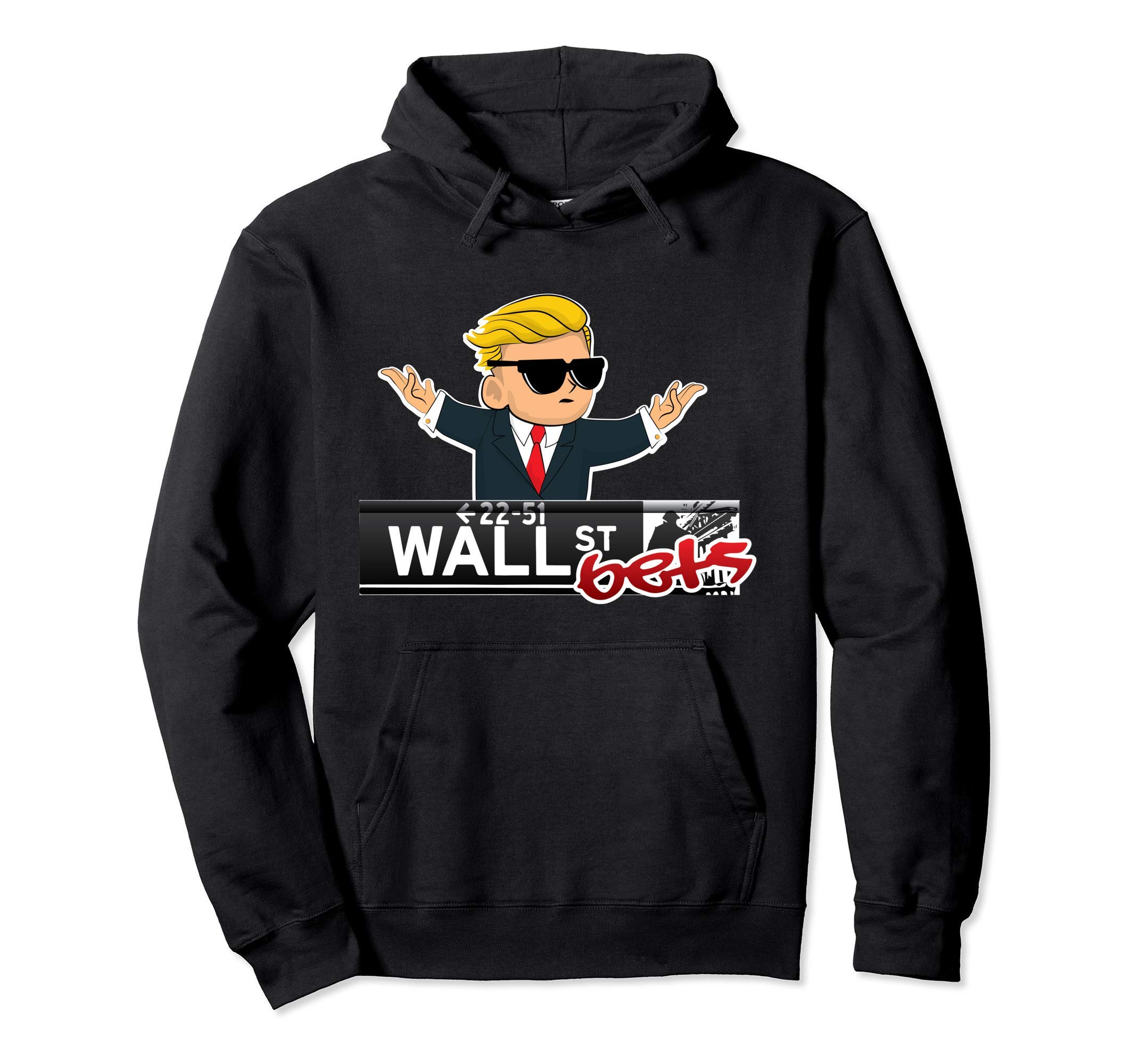WallStreetBets WSB Logo Wall Street Bets Stock Market Pullover Hoodie