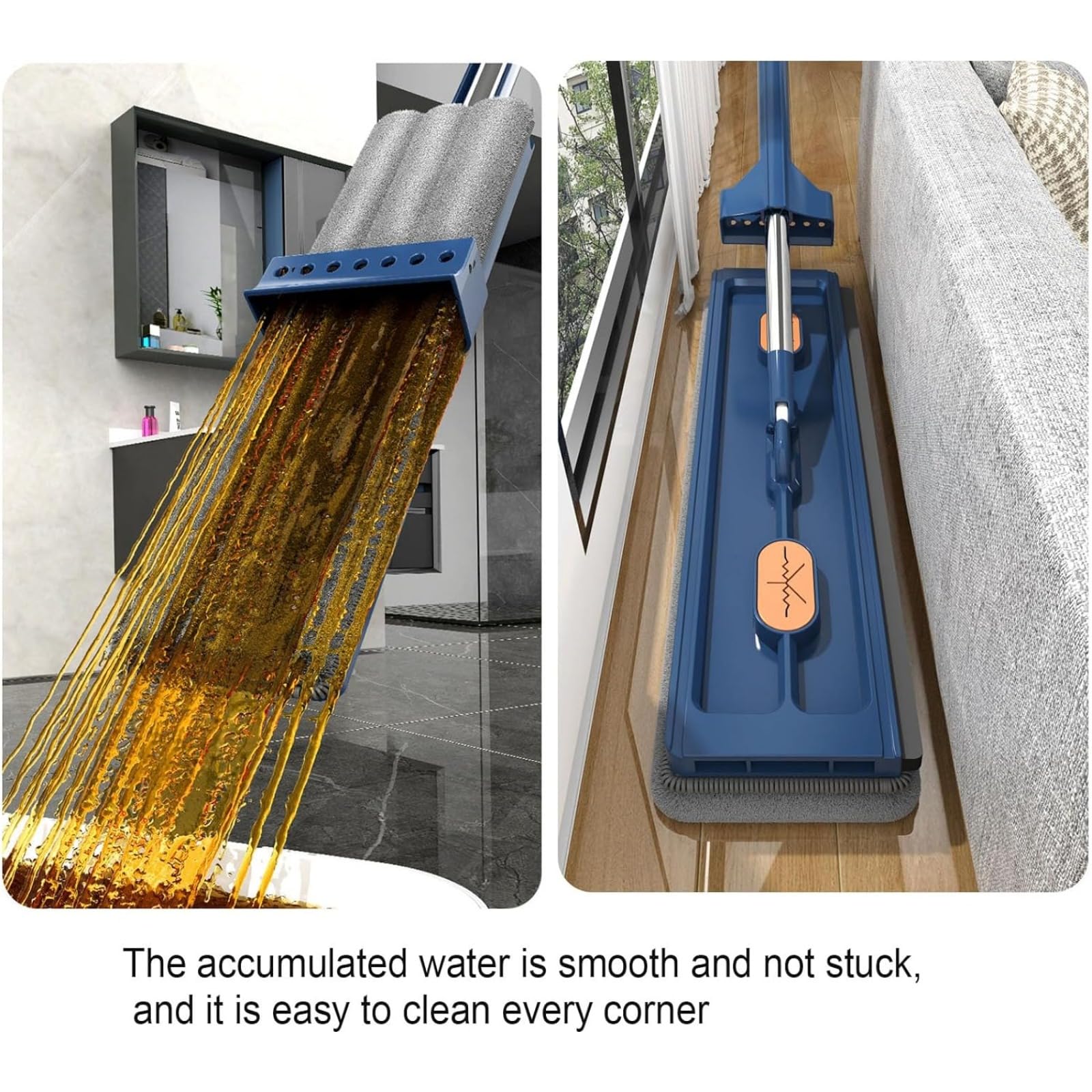 Amazon.com: Geistle Self Wringing Large Flat Mop, Avoxz