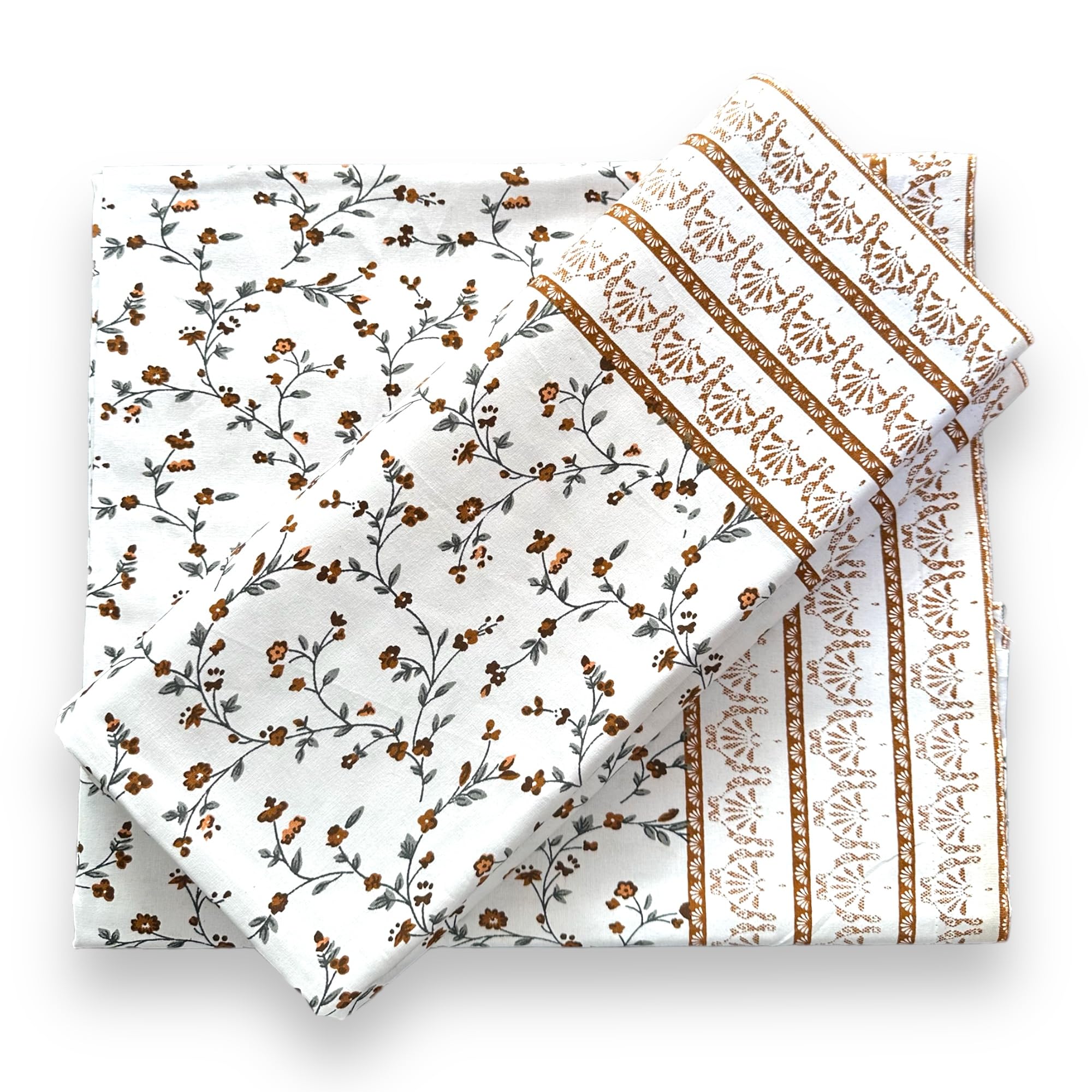 Homescape 100% Cotton Floral Summer Topsheet/Odhne Wali Chaddar Single Bed 300 Tc (Multicolour_Pack Of 2) (B07KFN2SX2) Amazon Price History, Amazon Price Tracker