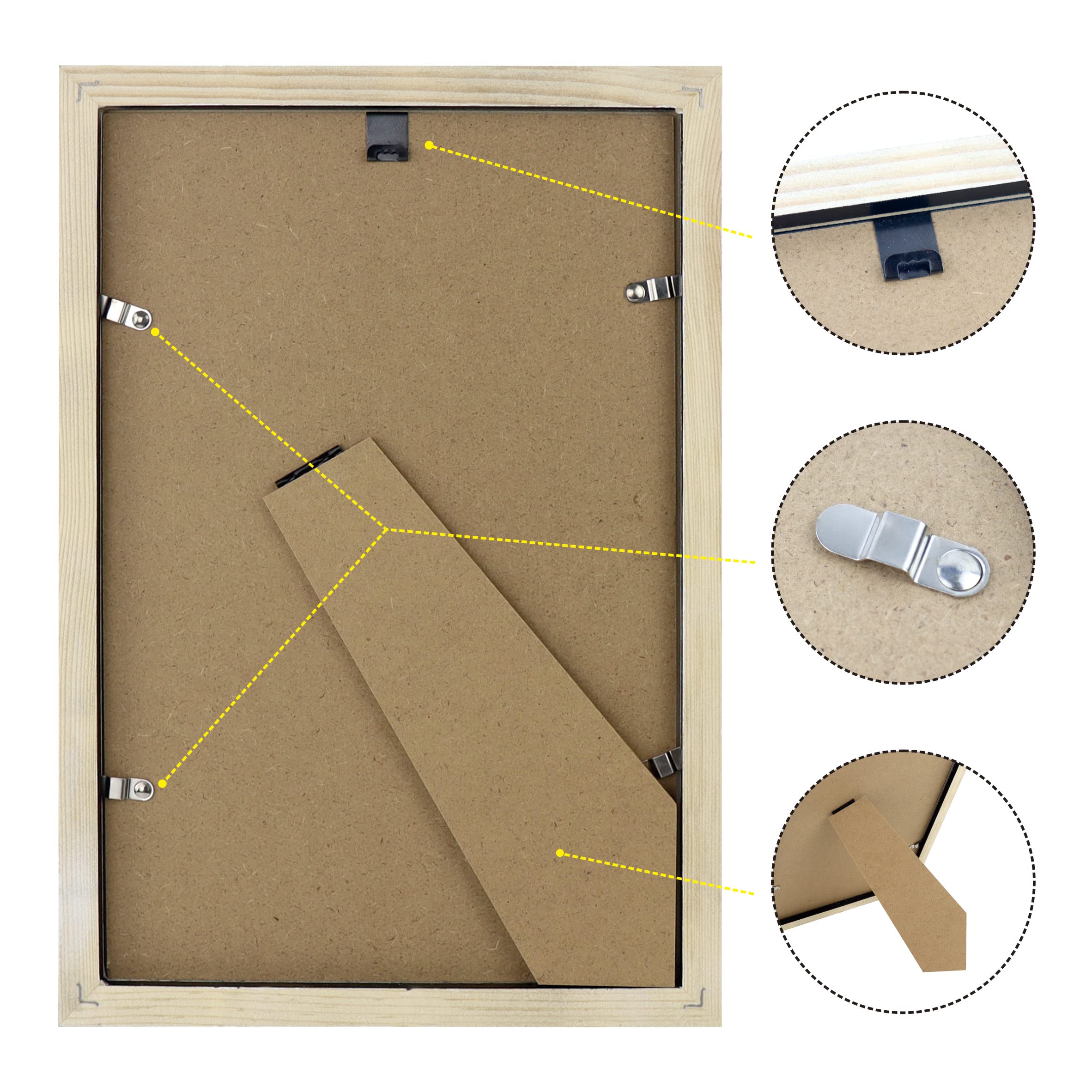 白いプラスチック製額縁と付属品 Amazon.co.jp: 4パック 8 x 12インチ ホワイト クラシカル 木製