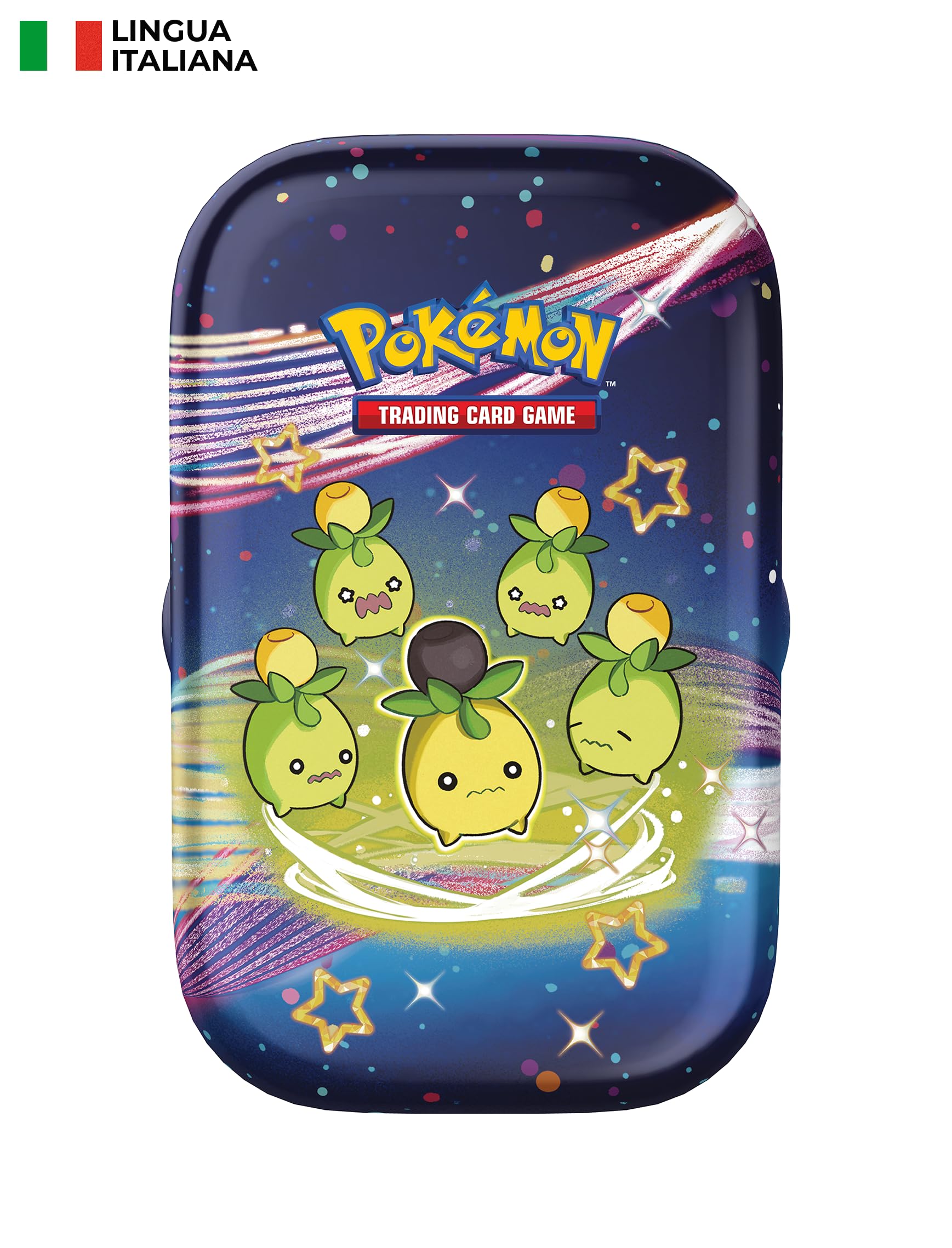 Pokémon- Minicaja Coleccionable (Smoliv) Escarlata y Violeta-Destino de Paldea del GCC (2 Sobres de expansión, 1 Hoja de Pegatinas y 1 Tarjeta con ilustración), Color (210-60452)