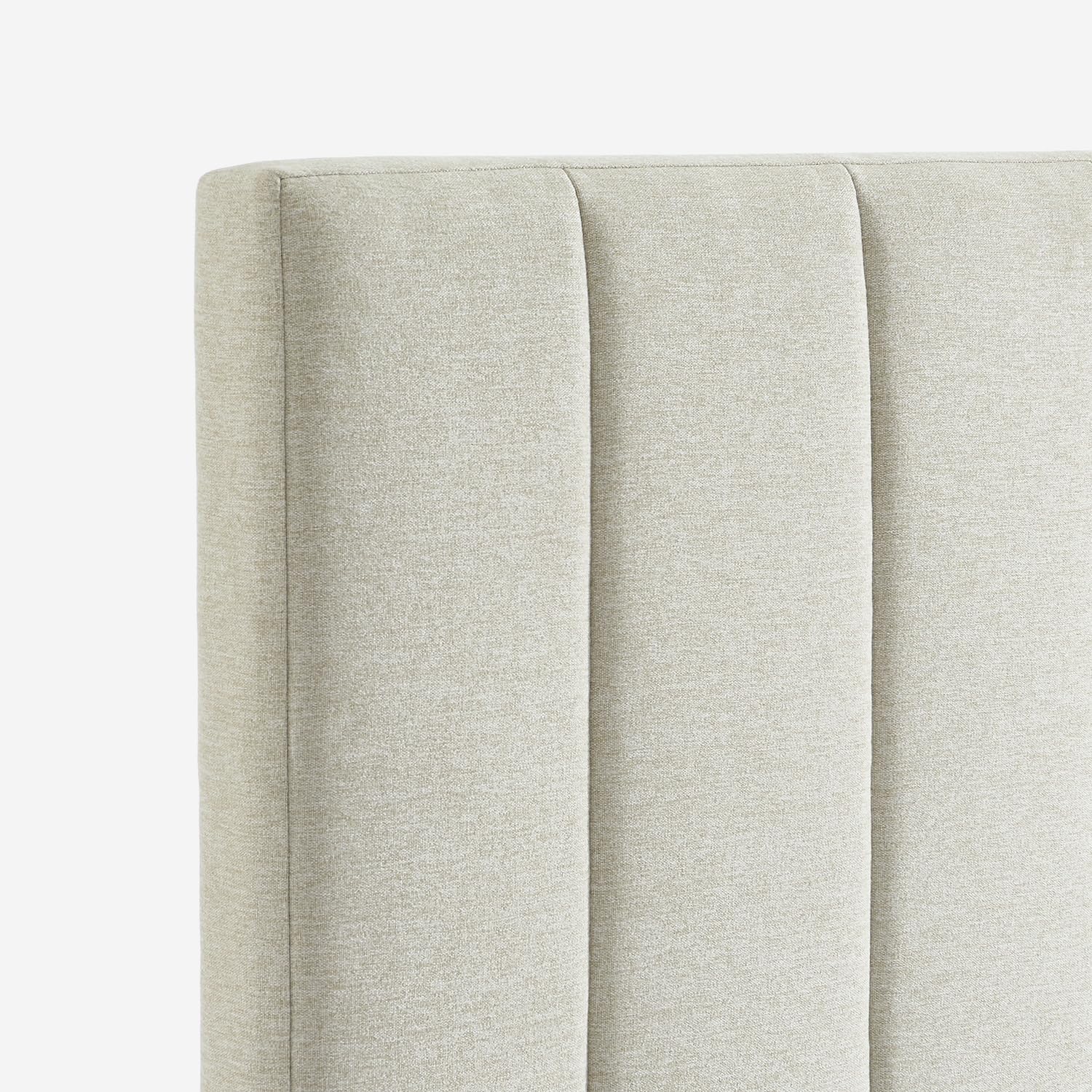 Alice's Garden sweeek - Tête de lit pour lit Double 140cm revêtement Tissu Beige - Cole 150cm
