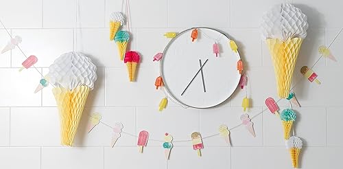 Miniatura 4 de Talking Tables Guirnalda de decoraciones de fiesta de helado | Ideal para decoración de verano y fiesta de cumpleaños | 3M