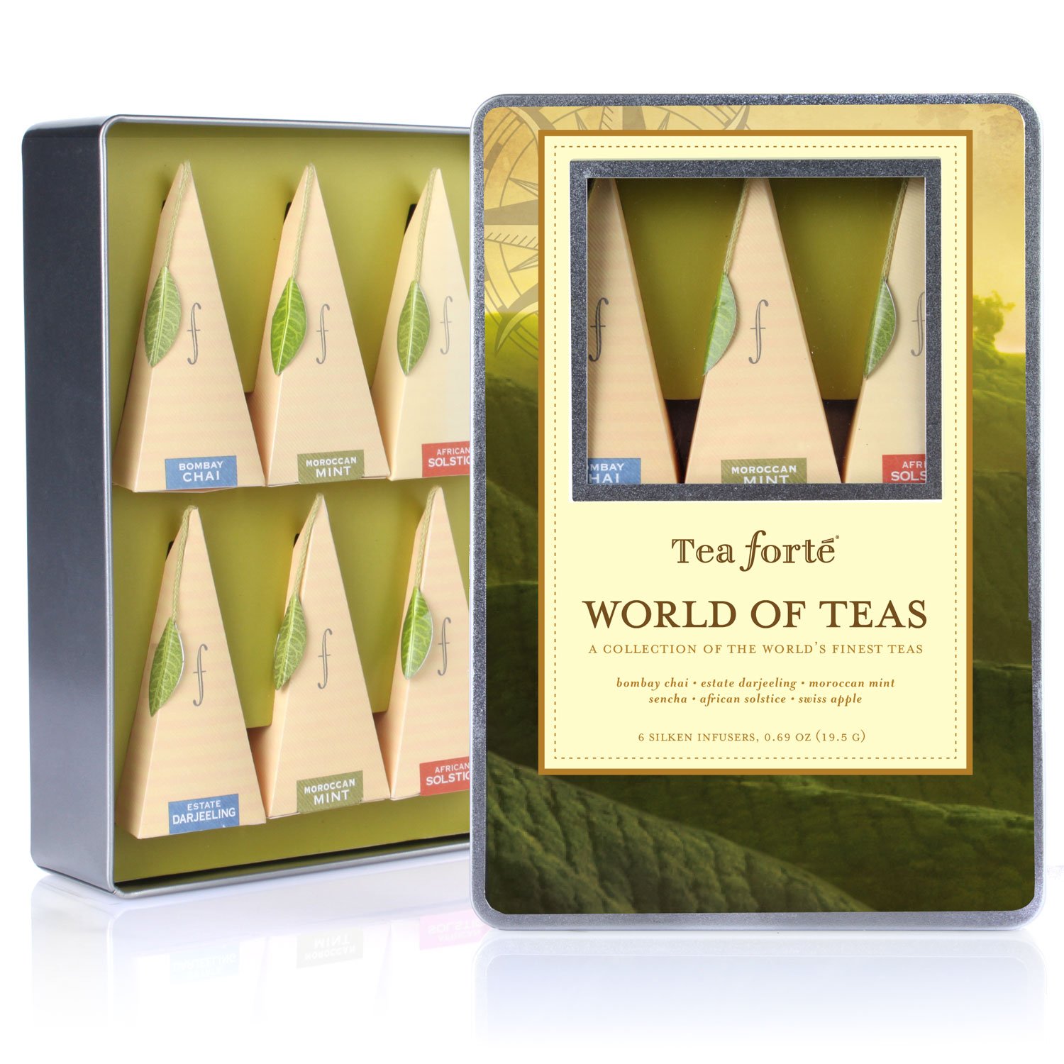 Tea Forte Medium Tin Sampler Collection - World of Teas