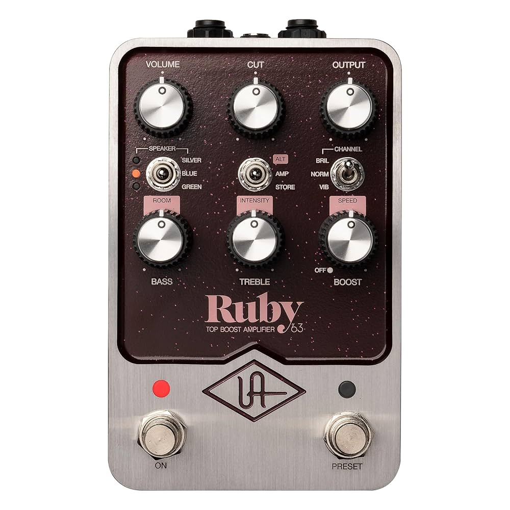 ギター uafx UNIVERSAL AUDIO Ruby TOP BOOST AMP Amazon.com: Universal Audio UAFX Ruby '63 Top Boost