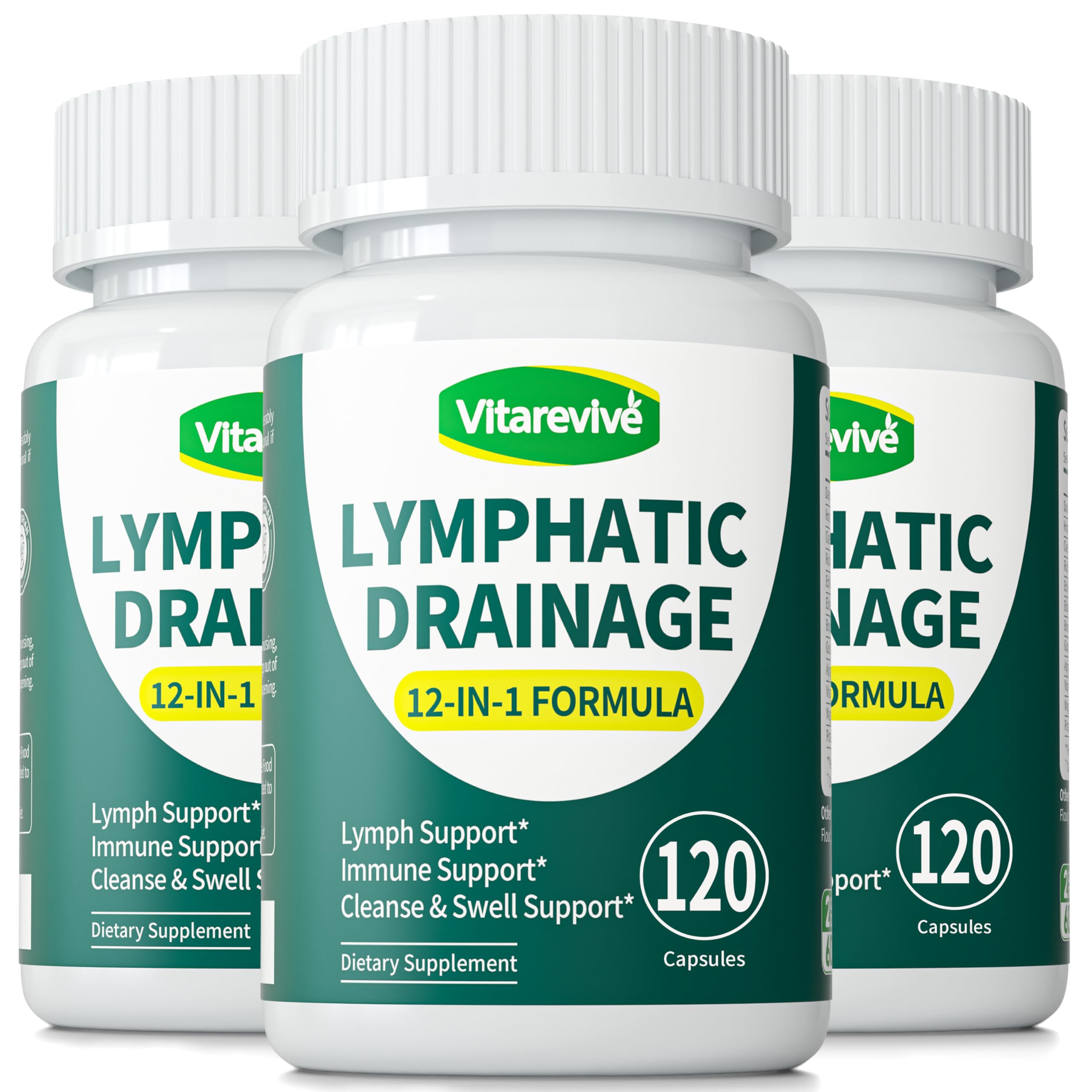 Lymphatic Drainage Capsules for Women &amp; Men – Herbal Lymph Support Supplement, Natural Wellness Formula, Easy-to-Take Daily Capsules, 360 Count