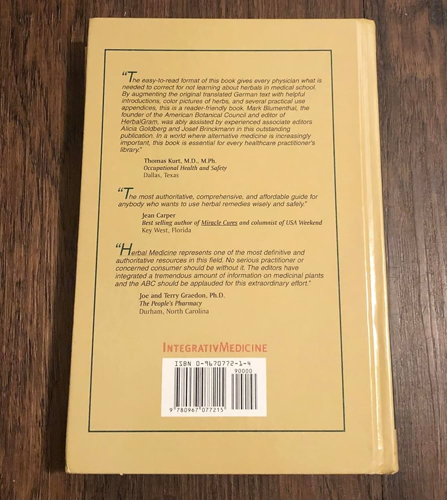 Herbal Medicine: Expanded Commission E Monographs