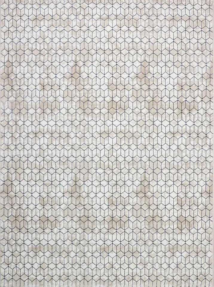 Tapete Dolce Pêlo Baixo Antialérgico Antiderrapante - Shine Bege - 200x240cm