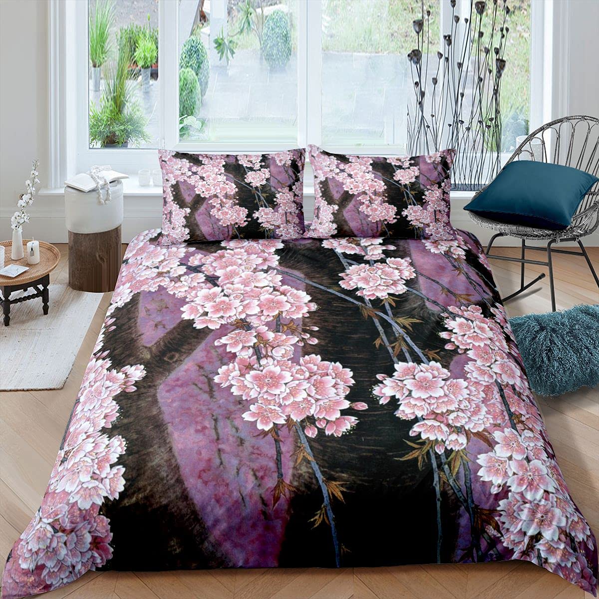 Set di biancheria da letto, con copripiumino e federa/e, motivo