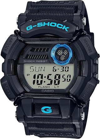 Casio Mens G-Shock Stainless Steel Quartz Watch with Resin Strap, Black, 21.6 Model GD-400-1B2CR