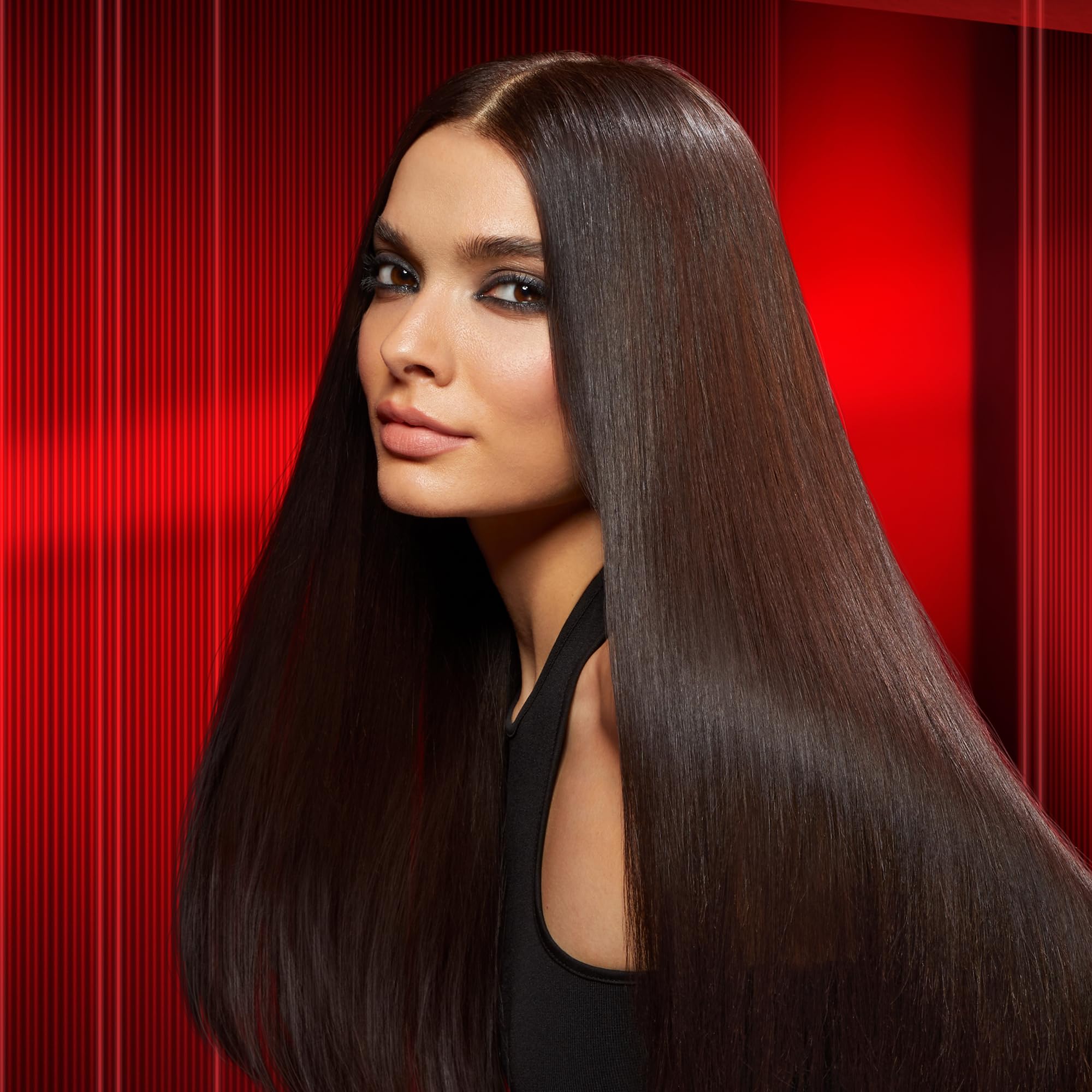 Bellissima Imetec Absolute, Piastra per capelli professionale con piastre 4XL, Infrarossi e tecnologia a ioni, Controllo del calore, Rivestimento in ceramica e cheratina, 4 Temperature, Beauty bag