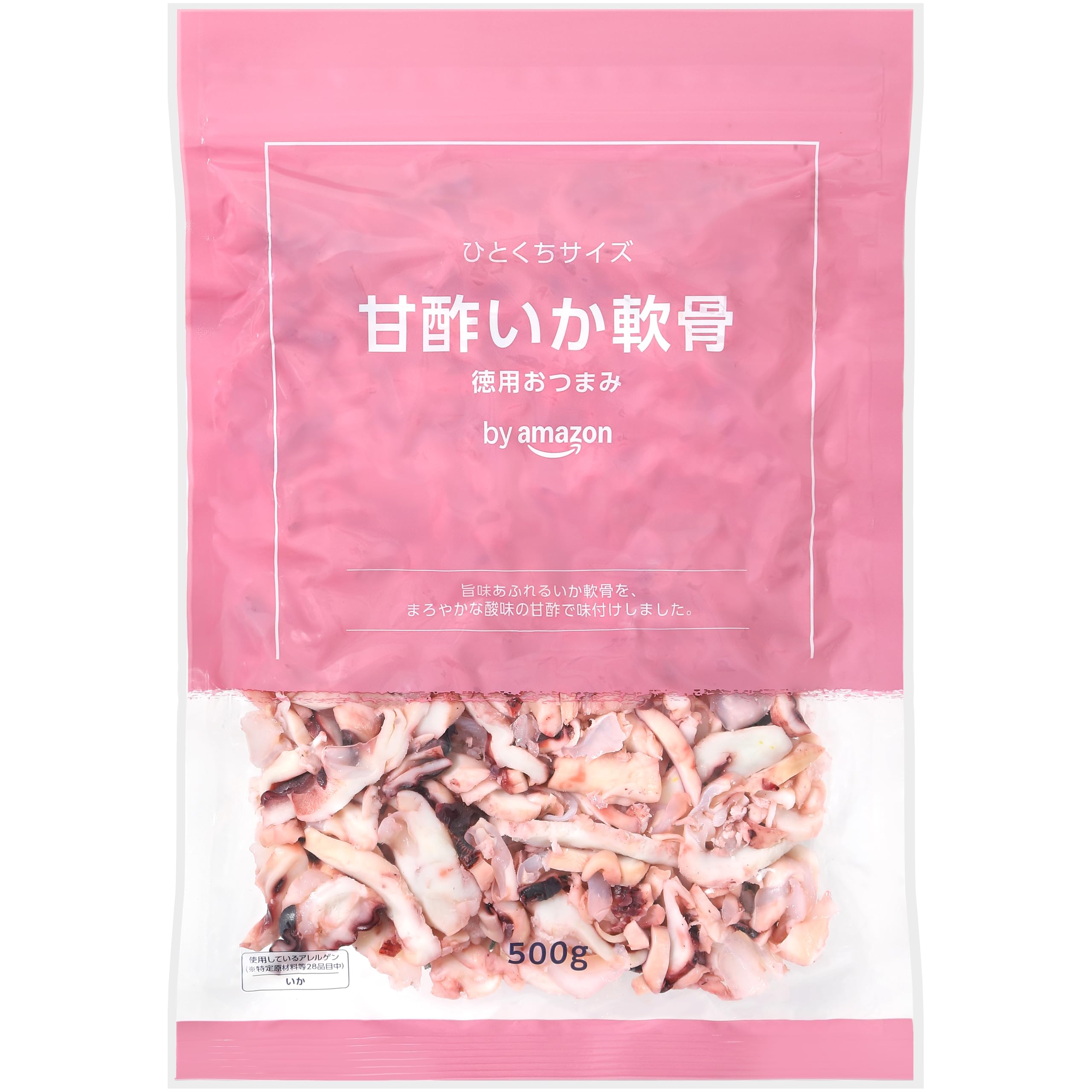 Amazon | by Amazon 甘酢いか軟骨 500g お徳用 大容量 チャック付き