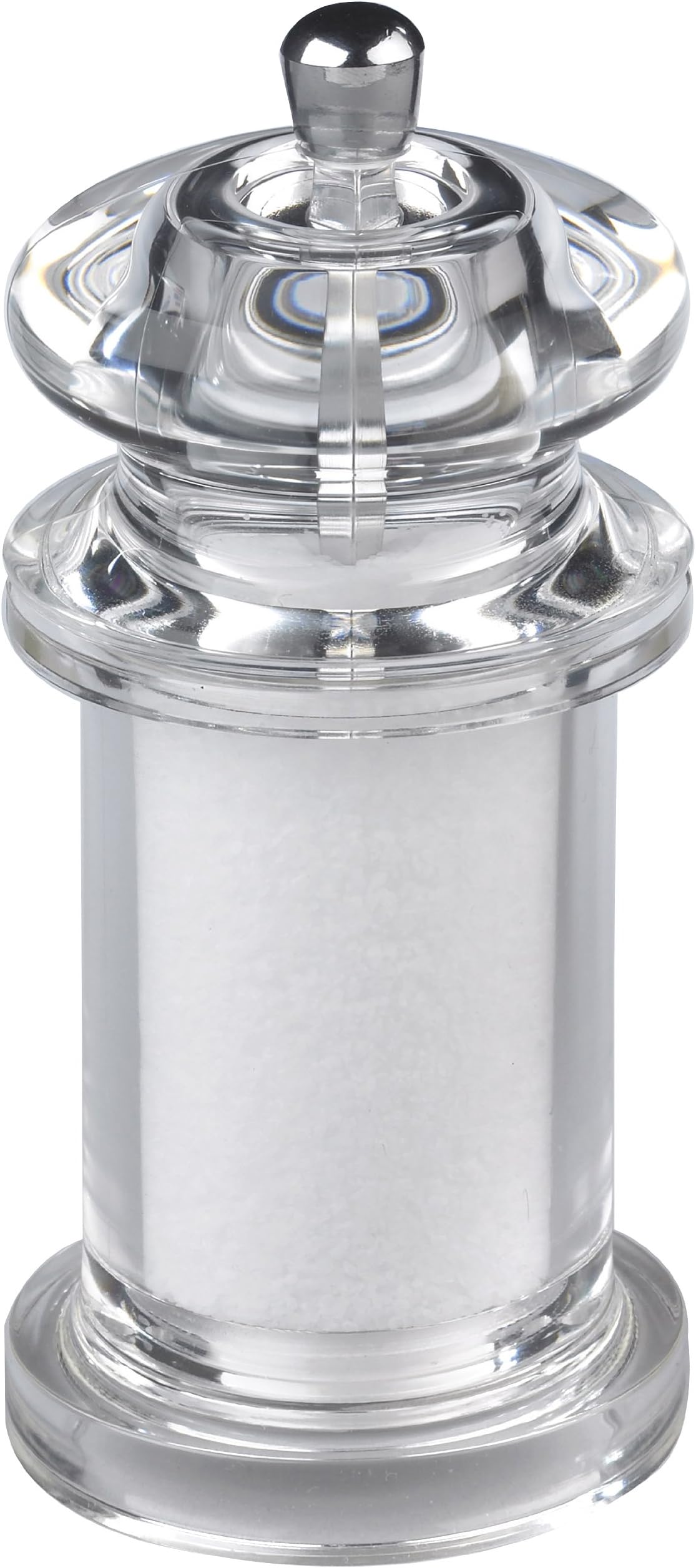 Gessner Products Mr. Dudley 5-1/2-Inch Majesty Saltmill, Clear Acrylic