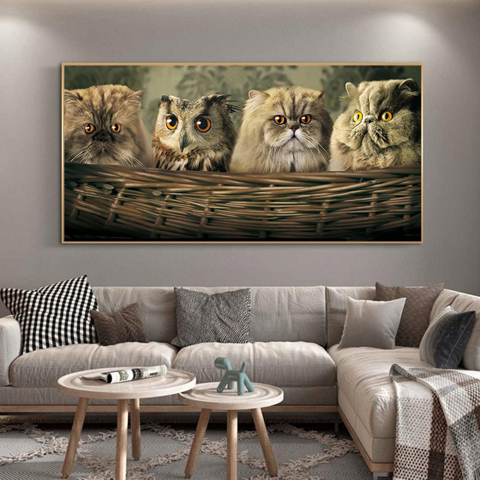 SUPERDANT 4 pz. Stampe Da Parete con Animali Poster Vintage Da Parete