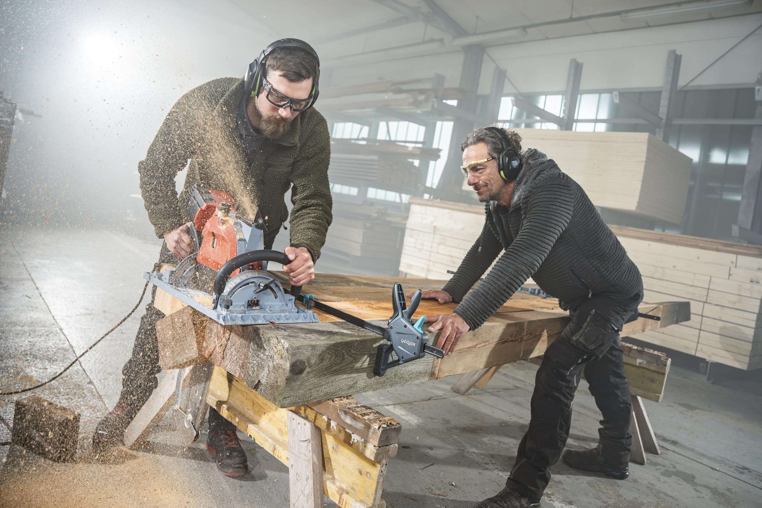 wolfcraft Serre-Joint à une Main PRO MAX - Ouverture 150 mm, 250 kg