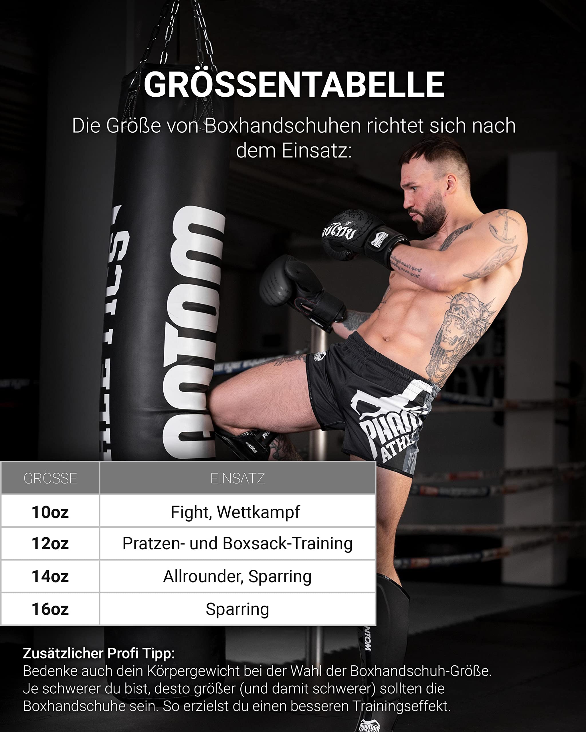 Phantom Fight Squad Guantes de Boxeo Tailandeses para Hombre