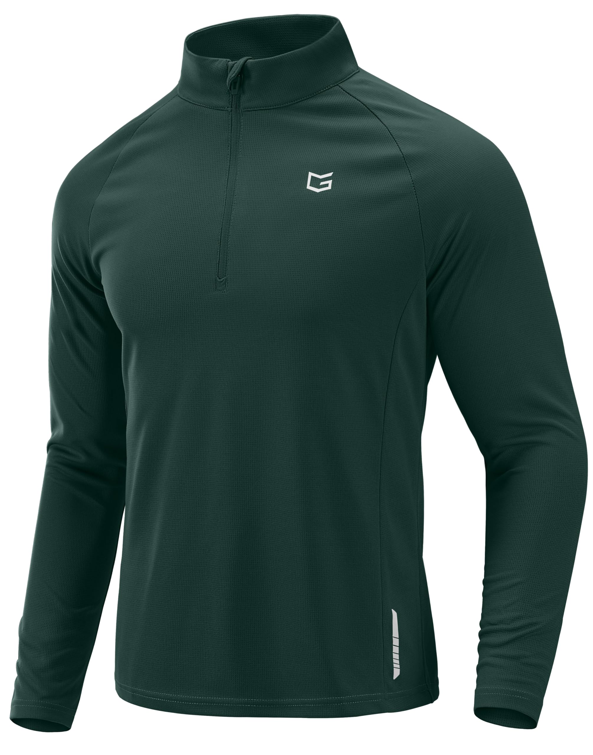 G Gradual Men's Quarter Zip Pullover Running Athletic Shirts Long Sleeve