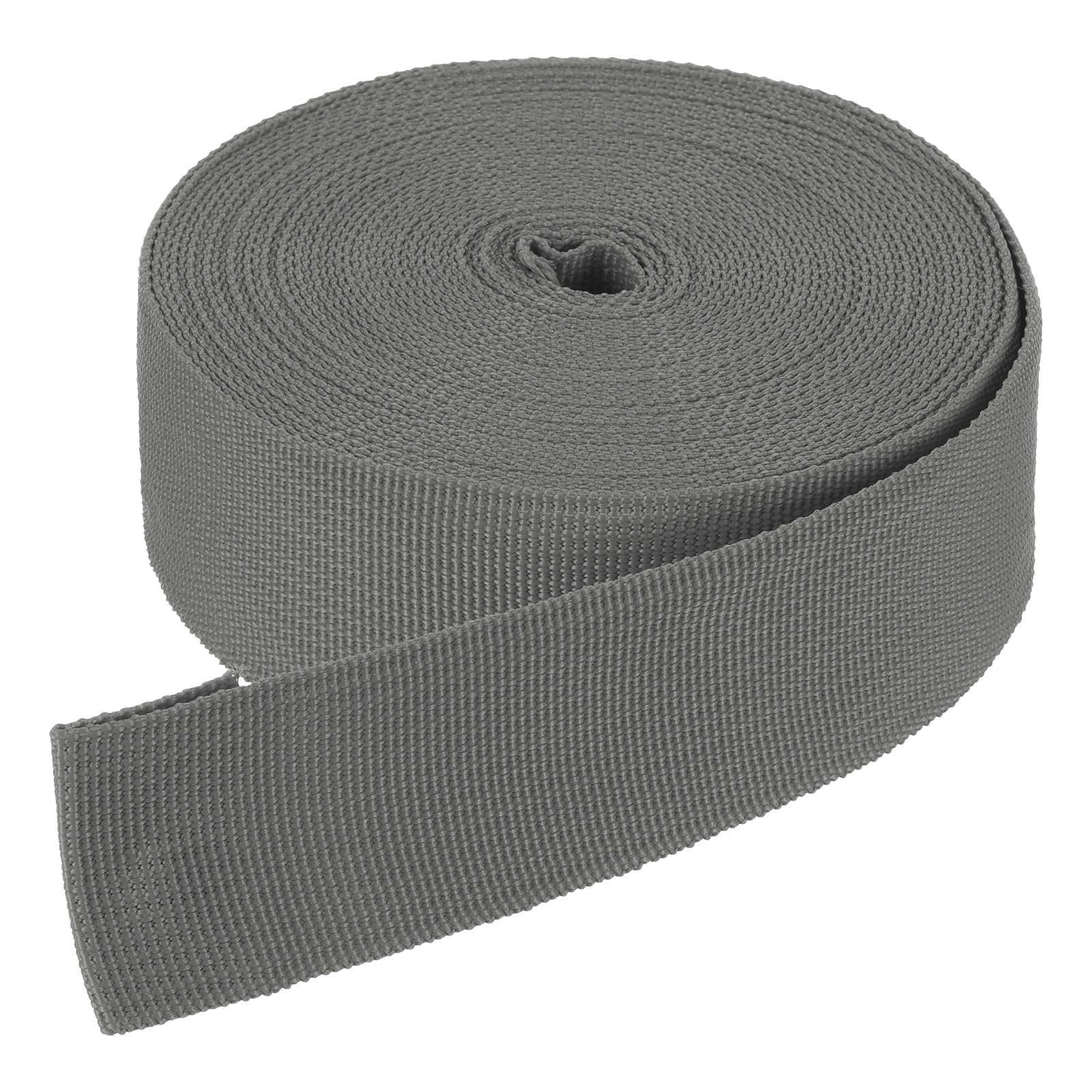 DMiotech 10 Yard x 1 1/2 Inch Width Nylon Webbing Strap Poly Flat Webbing Strapping for DIY Craft Backpack Strapping, Sewing, Outdoor Gear Repair, Dark Grey โ image 1