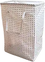 Cesto de Roupa Suja ou Limpa 72 Litros Dobrável Com Alça Tecido Resistente Organizador Lavanderia com Estampa (Cruzes)