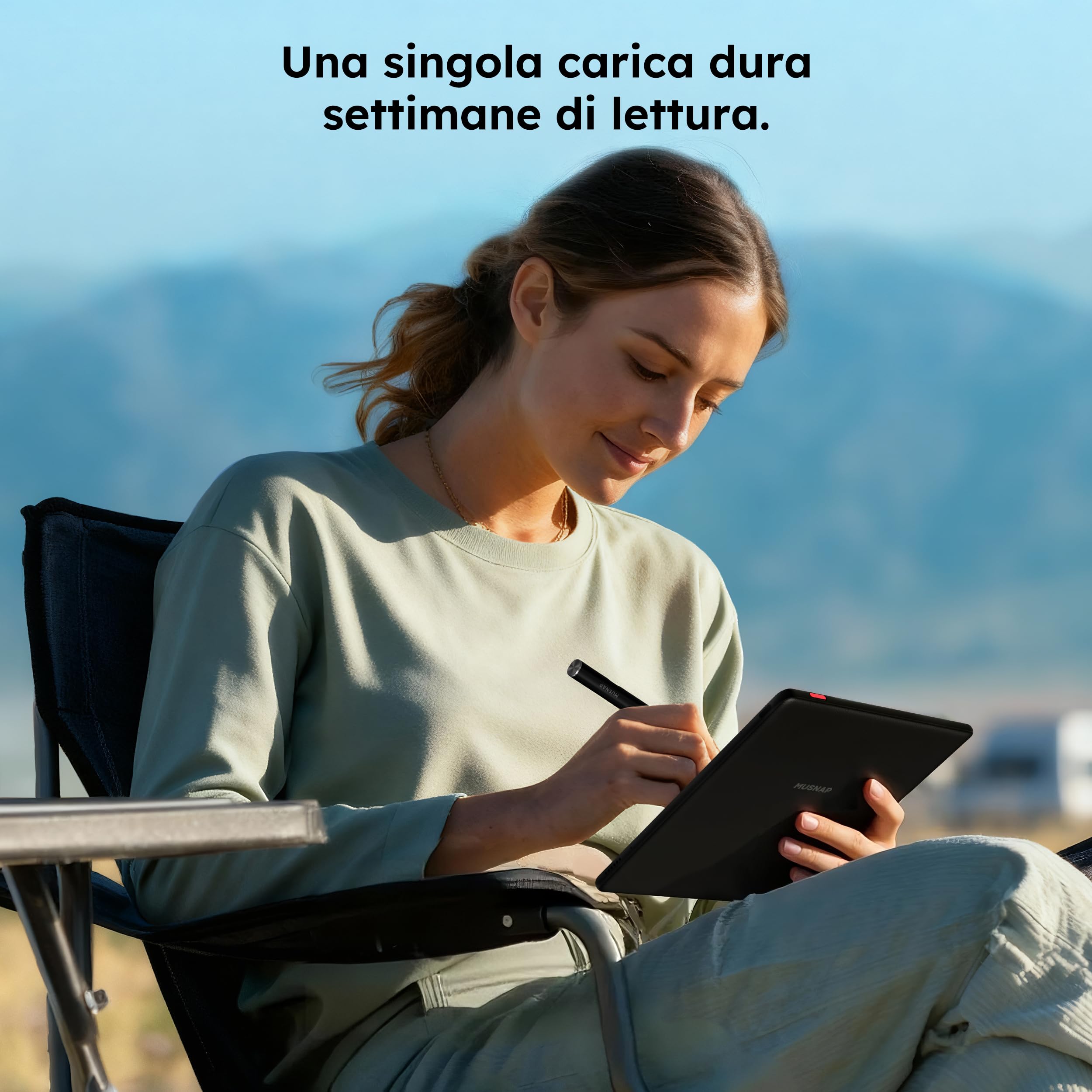 Ocean C - Lettore di eBook a colori da 64 GB + 4 GB, supporta la scrittura a mano, tablet in carta E-Ink a colori da 7 pollici con batteria a lunga durata per lettura e scrittura (penna stilo