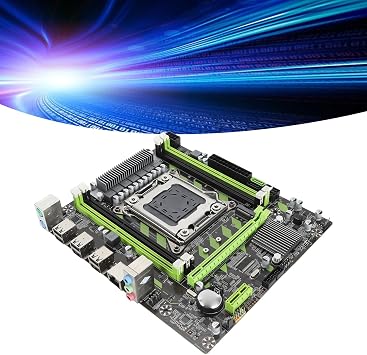 LGA 2011 Motherboard, X79 Computer Mainboard 128GB DDR3 Support M.2 PCIE X16 Slot Gigabit Network, with 6 USB 2.0 4 SATA Ports, for Desktop PC
