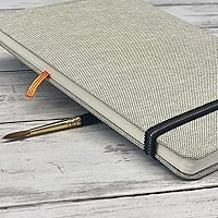 Vista 3 de Handbook Journal Co. - Cuaderno de bocetos de acuarela para artistas, cuadrado de 8.25 x 8.25 pulgadas (paquete de 2), 95 libras/200 GSM, tapa dura