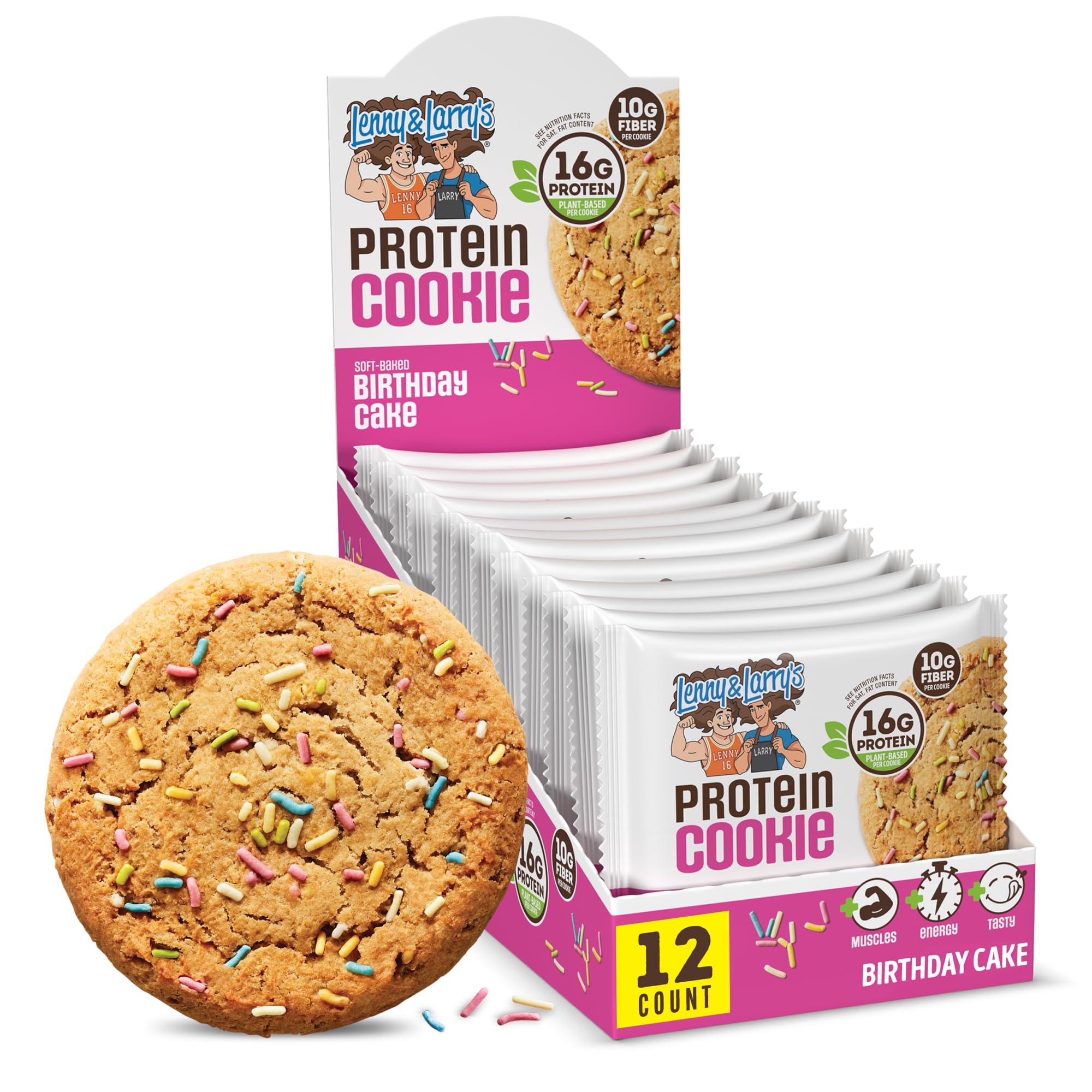 Amazon.com: Lenny & Larry's Protein Cookie, Birthday Cake – High