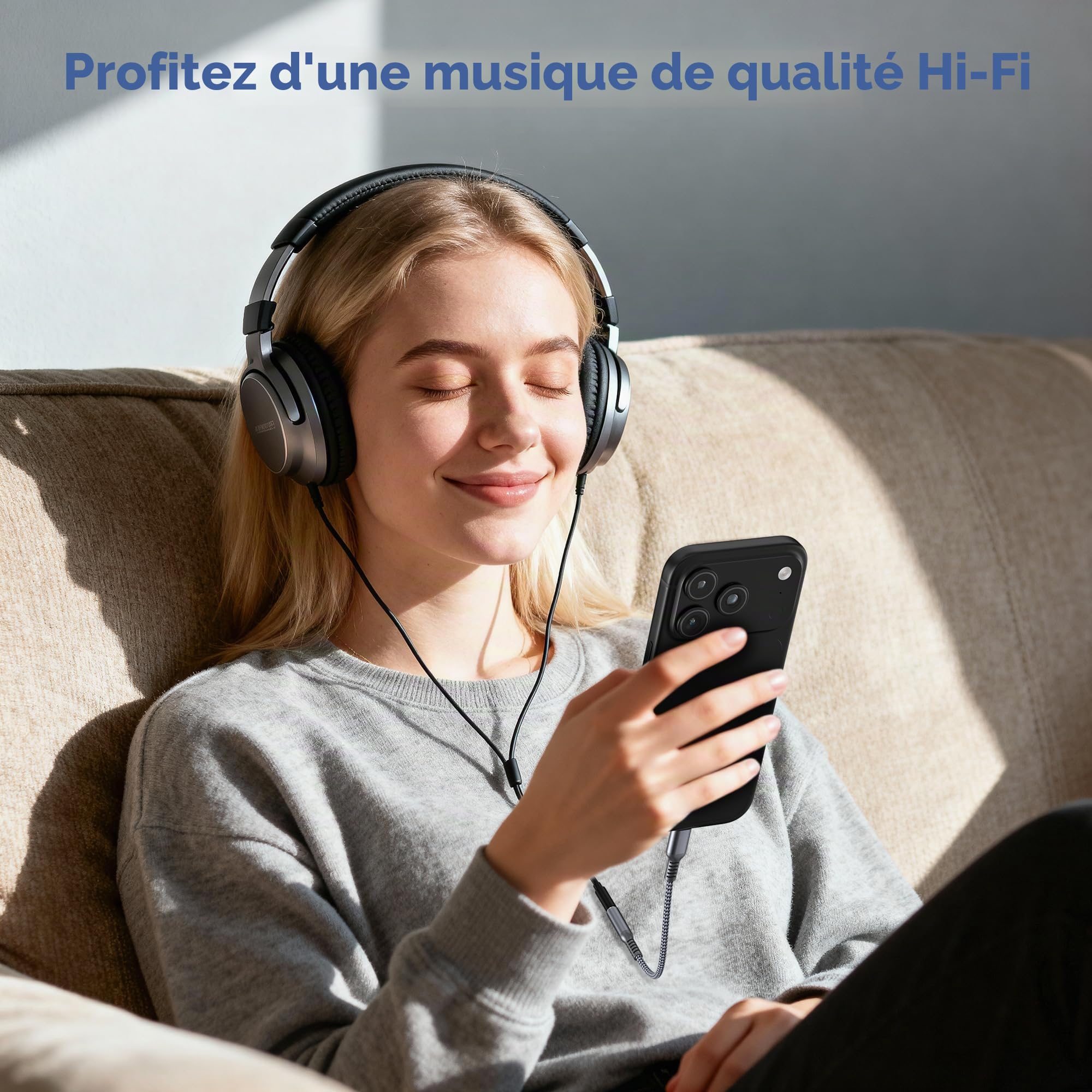 Elebase USB C vers 3.5mm Audio Convertisseur pour iPhone 17 16 15 Pro Max iPad Pro Samsung Galaxy S26 S25 S24