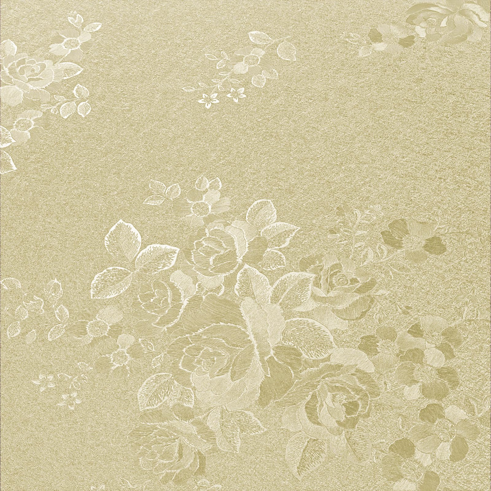 VEELIKE Papier Peint Fleur Beige Papier Adhésif Pour