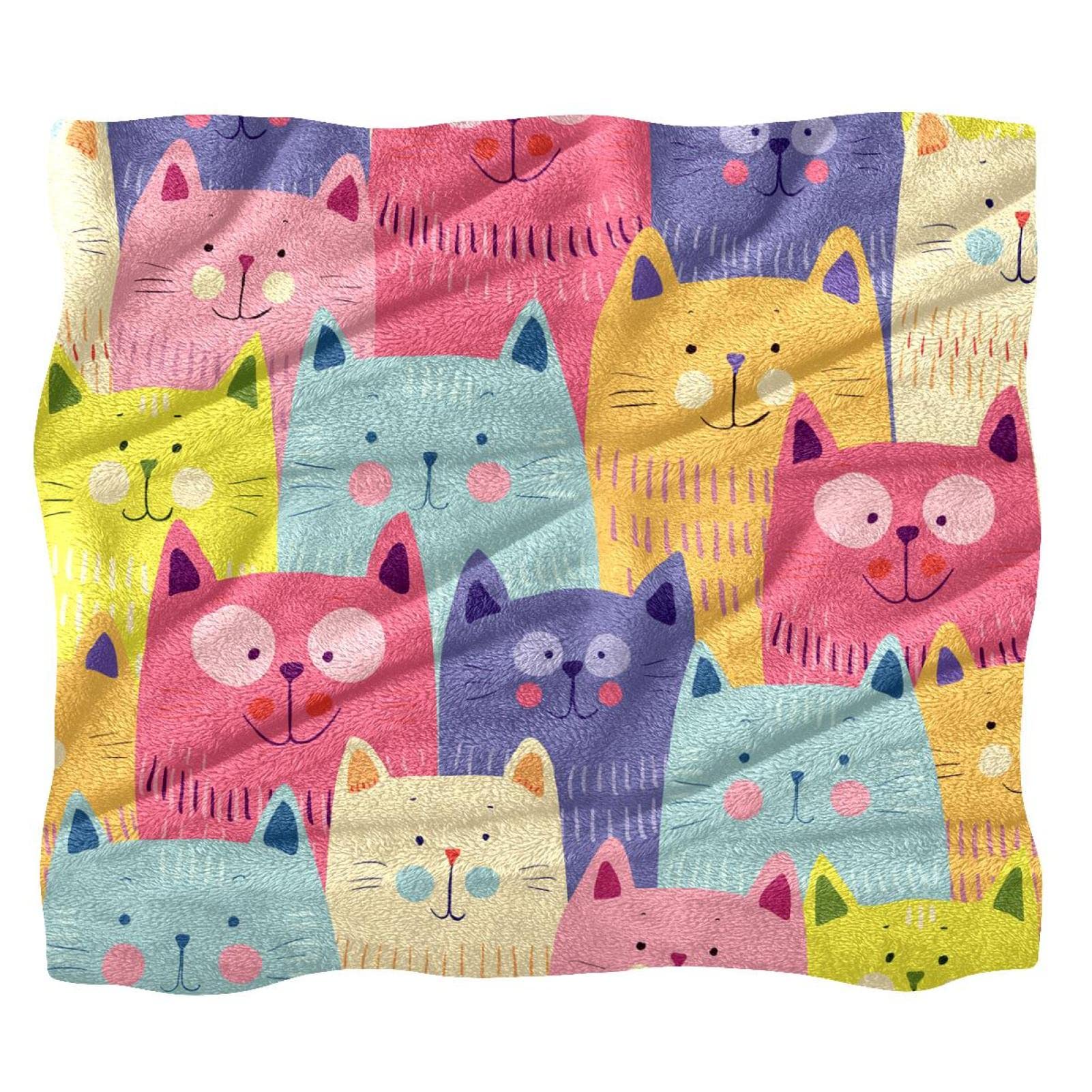KnorRs Katze Kuscheldecke Plüsch Fleece Decke Für Mädchen
