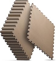 Vista 13 de Tapete de Gimnasio para Casa, Tapete de Ejercicio tipo Rompecabezas, Baldosas de Espuma EVA Entrelazadas para Equipos de Entrenamiento en Casa