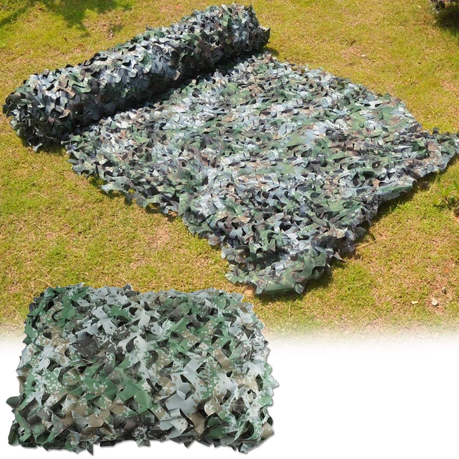 Redes de Camuflaje para Fiesta del Tema, Ligero Militar Red de Camuflaje, para Caza, Camping, Protección Solar, Cubierta de Coche, Tiro, observación de Aves, Jardín