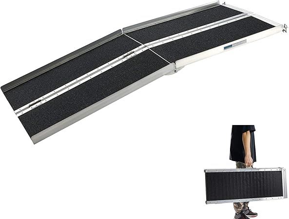 Amazon Co Jp アルミスロープ 152cm Gardhom 車椅子用 台車用 介護用スロープ 荷重272kg 玄関 段差解消 折り畳み 滑り止め スロープ5ft ドラッグストア