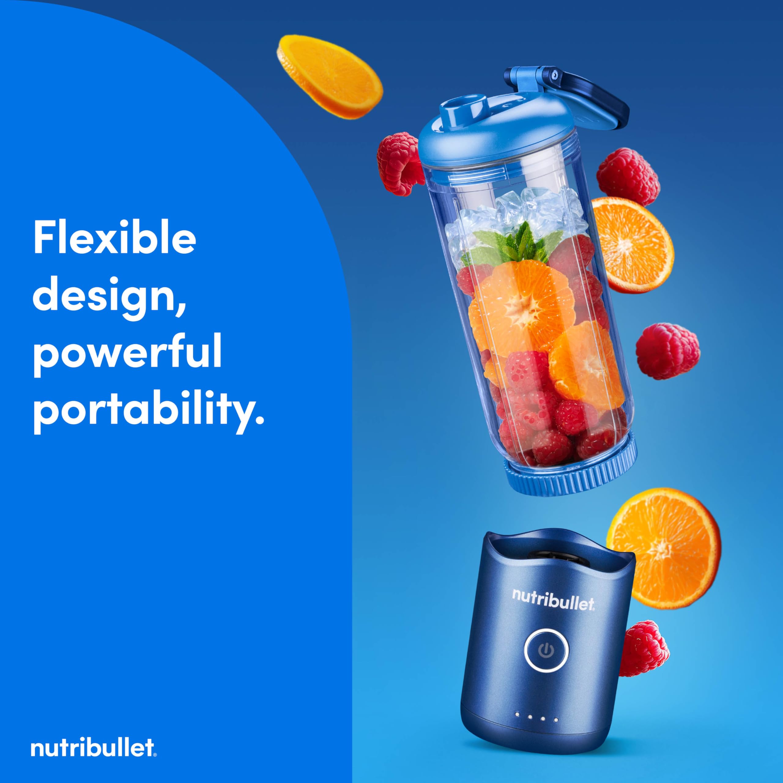 nutribullet Mélangeur portable Flex NBPB50200BB, bleu saphir
